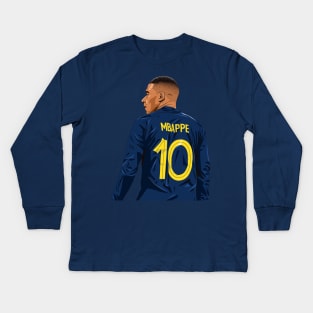 Kylian Mbappé Kids Long Sleeve T-Shirt